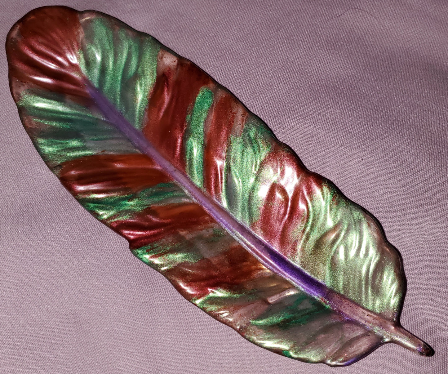 Feather-Shaped Trinket Tray