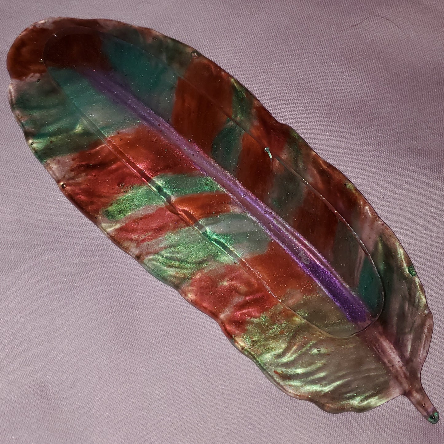 Feather-Shaped Trinket Tray