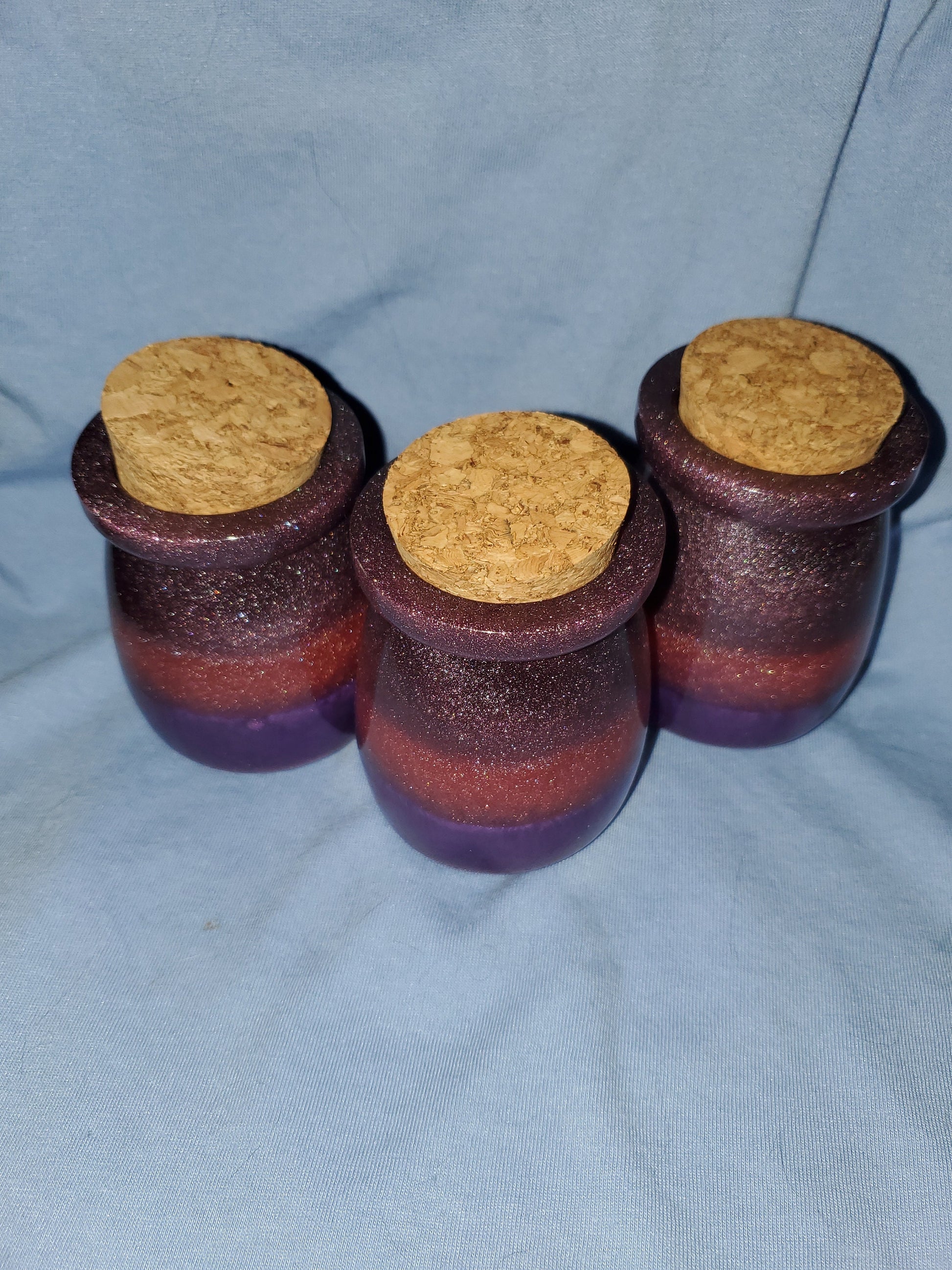 Beautiful resin made containers -set of 3!