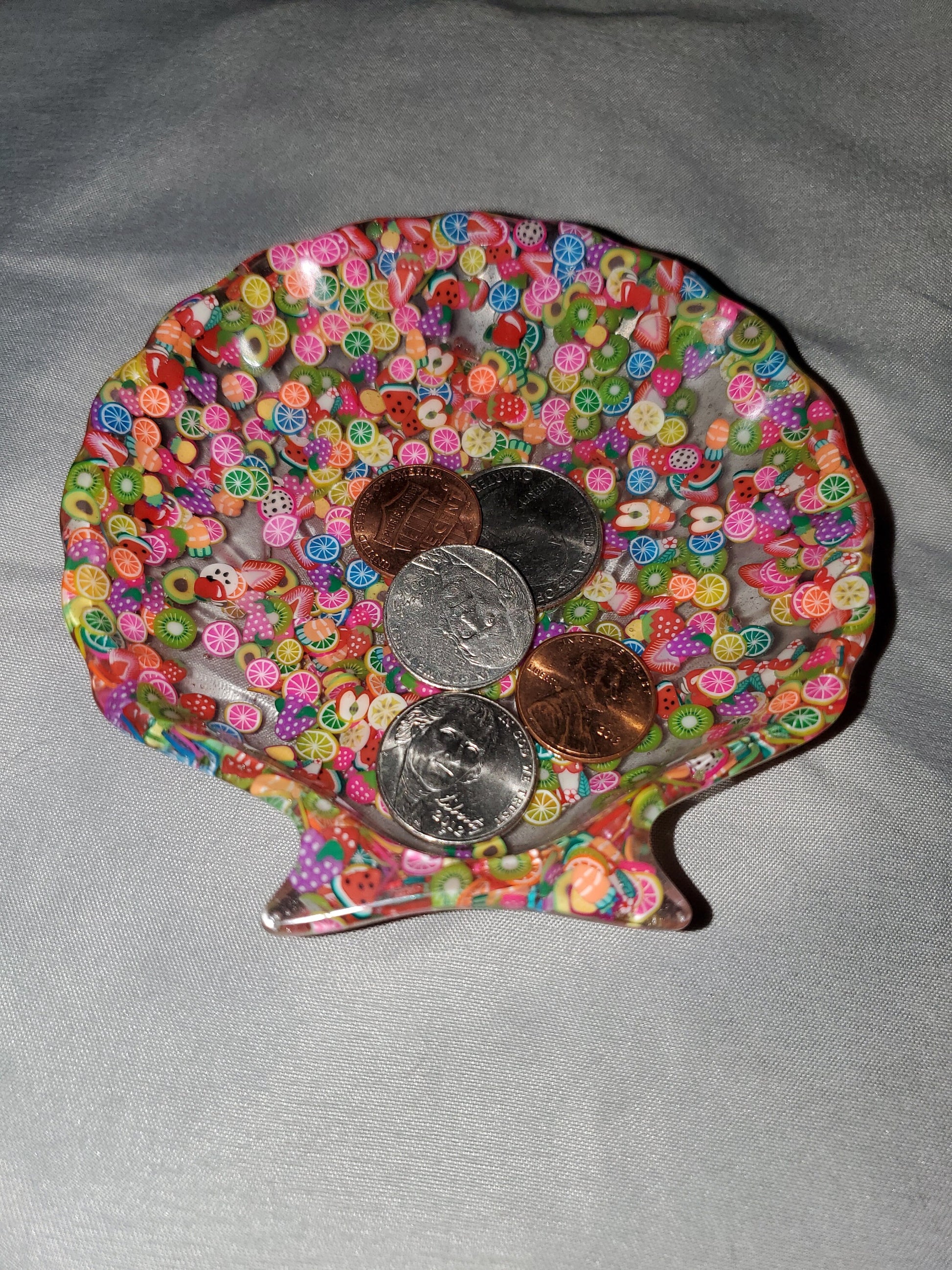 Seashell trinket/coin holder