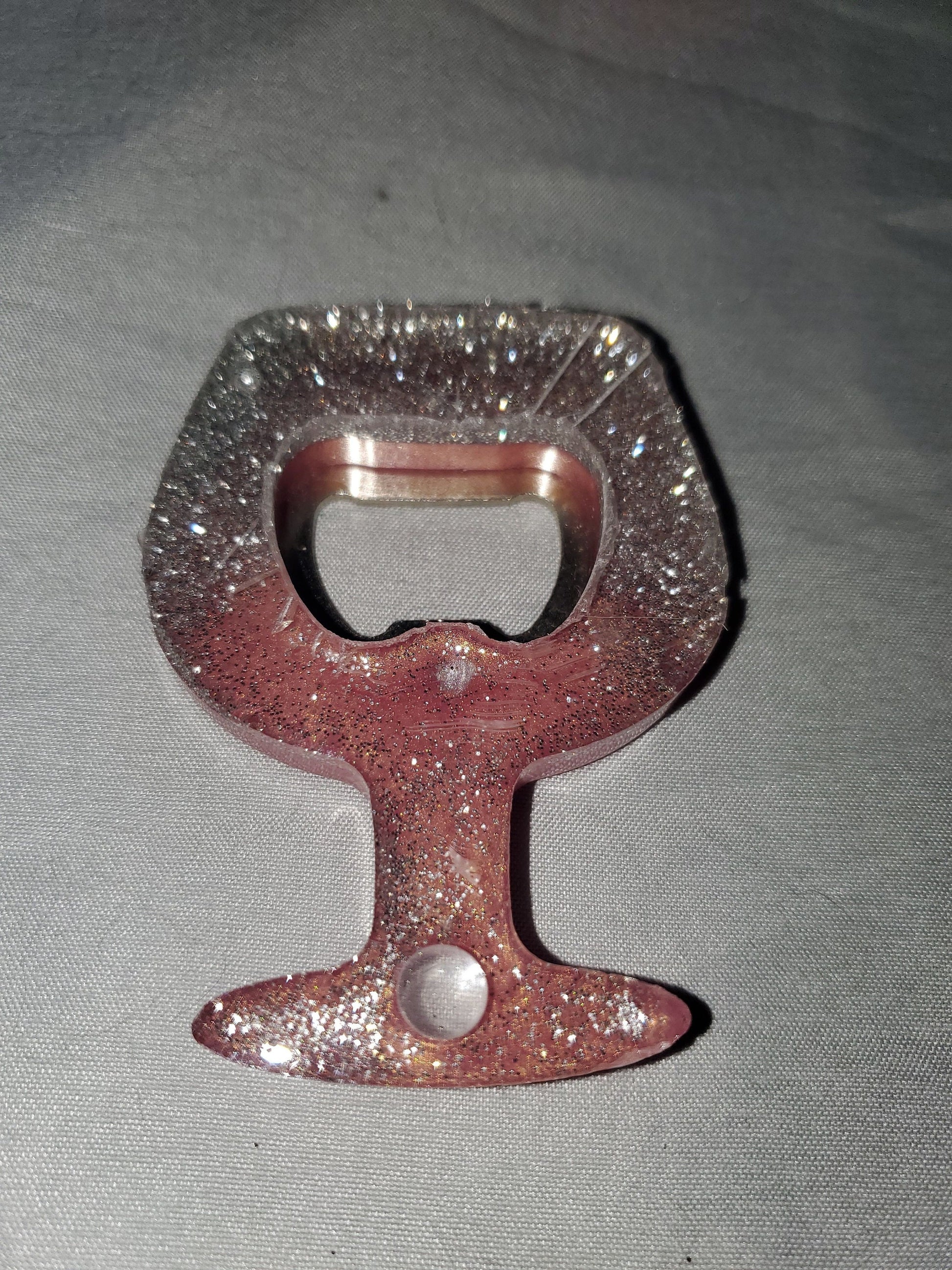 Beer bottle opener/bottle opener. Epoxy resin based, durable and one-of-a-kind!