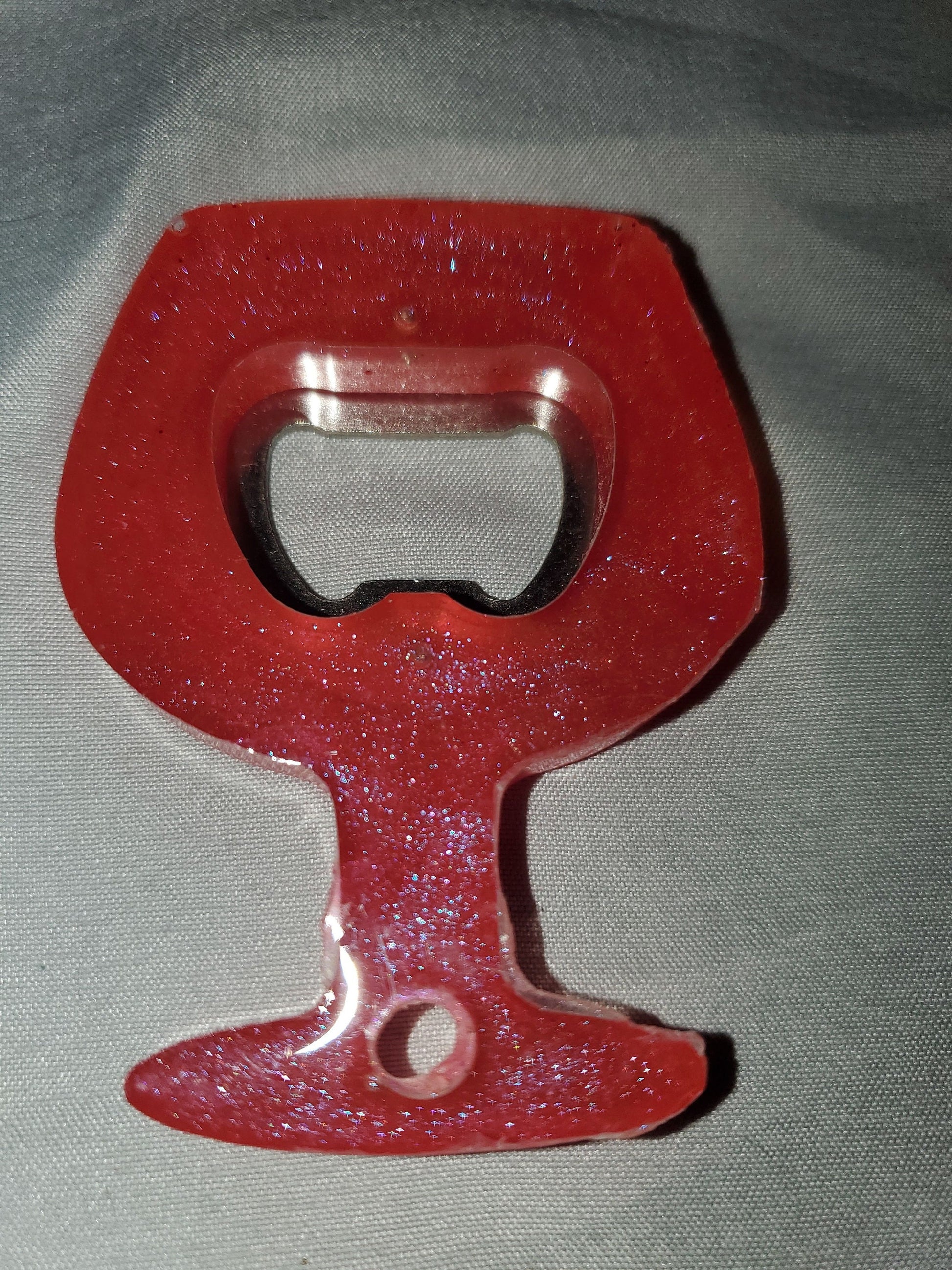 Beer bottle opener/bottle opener. Epoxy resin based, durable and one-of-a-kind!