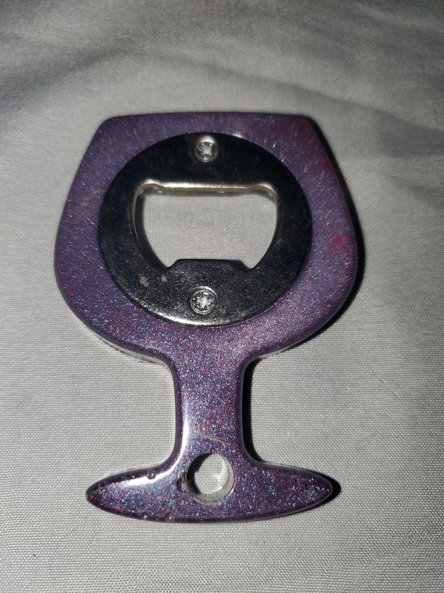 Beer bottle opener/bottle opener. Epoxy resin based, durable and one-of-a-kind!