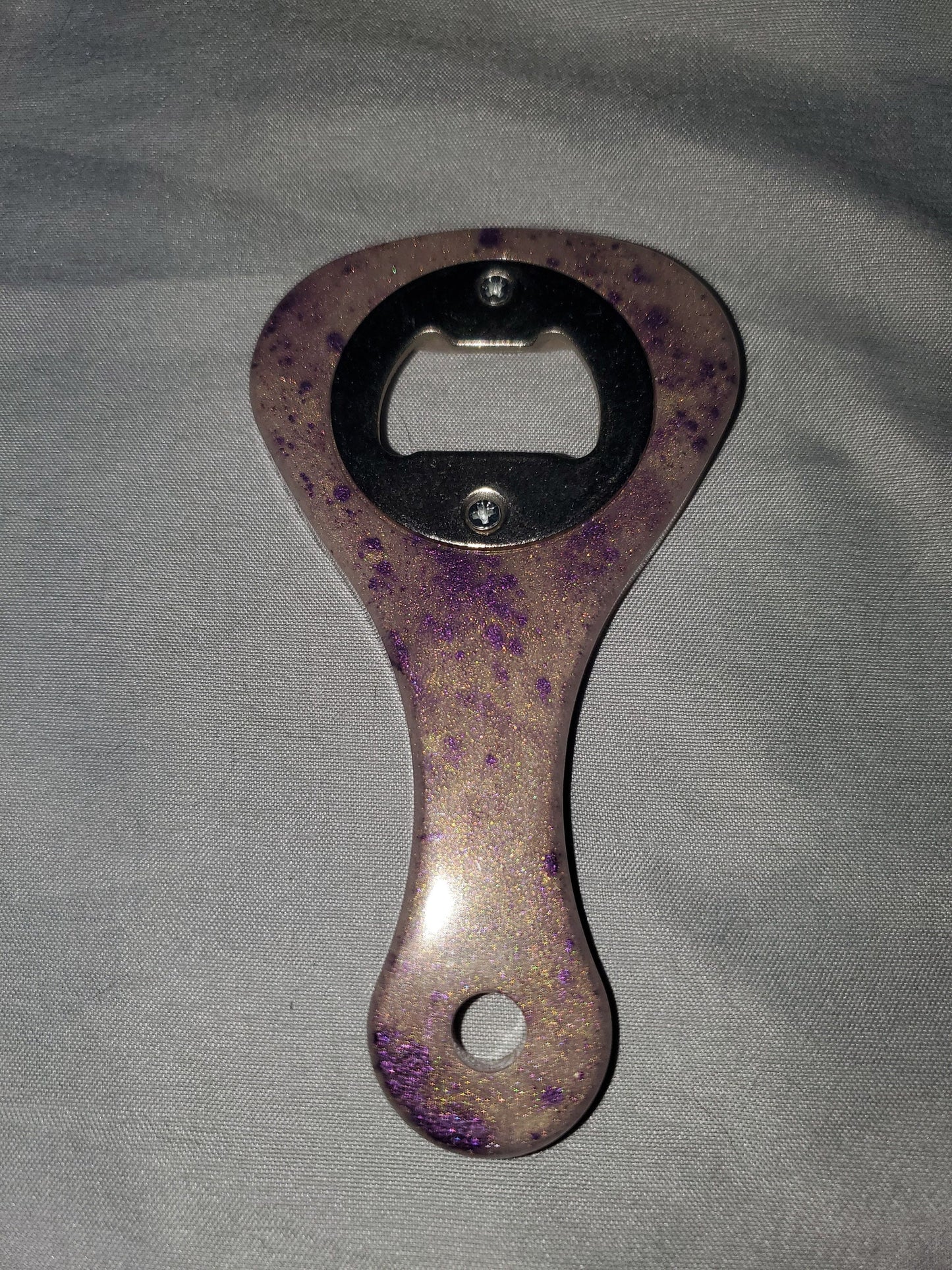 Beer bottle opener/bottle opener. Epoxy resin based, durable and one-of-a-kind!