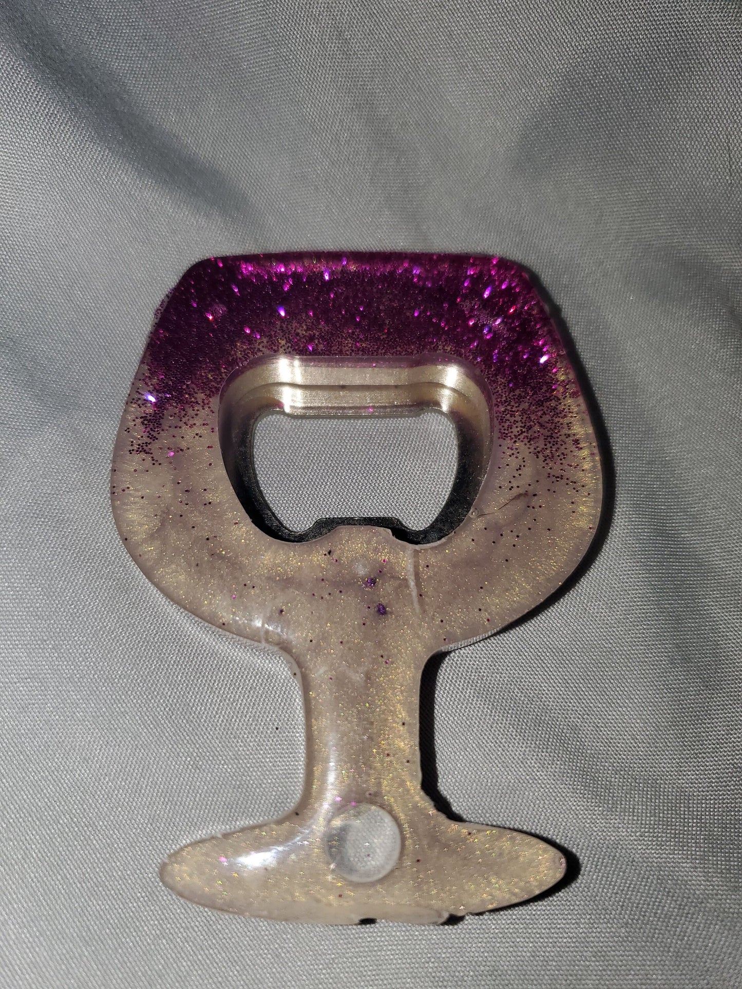 Beer bottle opener/bottle opener. Epoxy resin based, durable and one-of-a-kind!