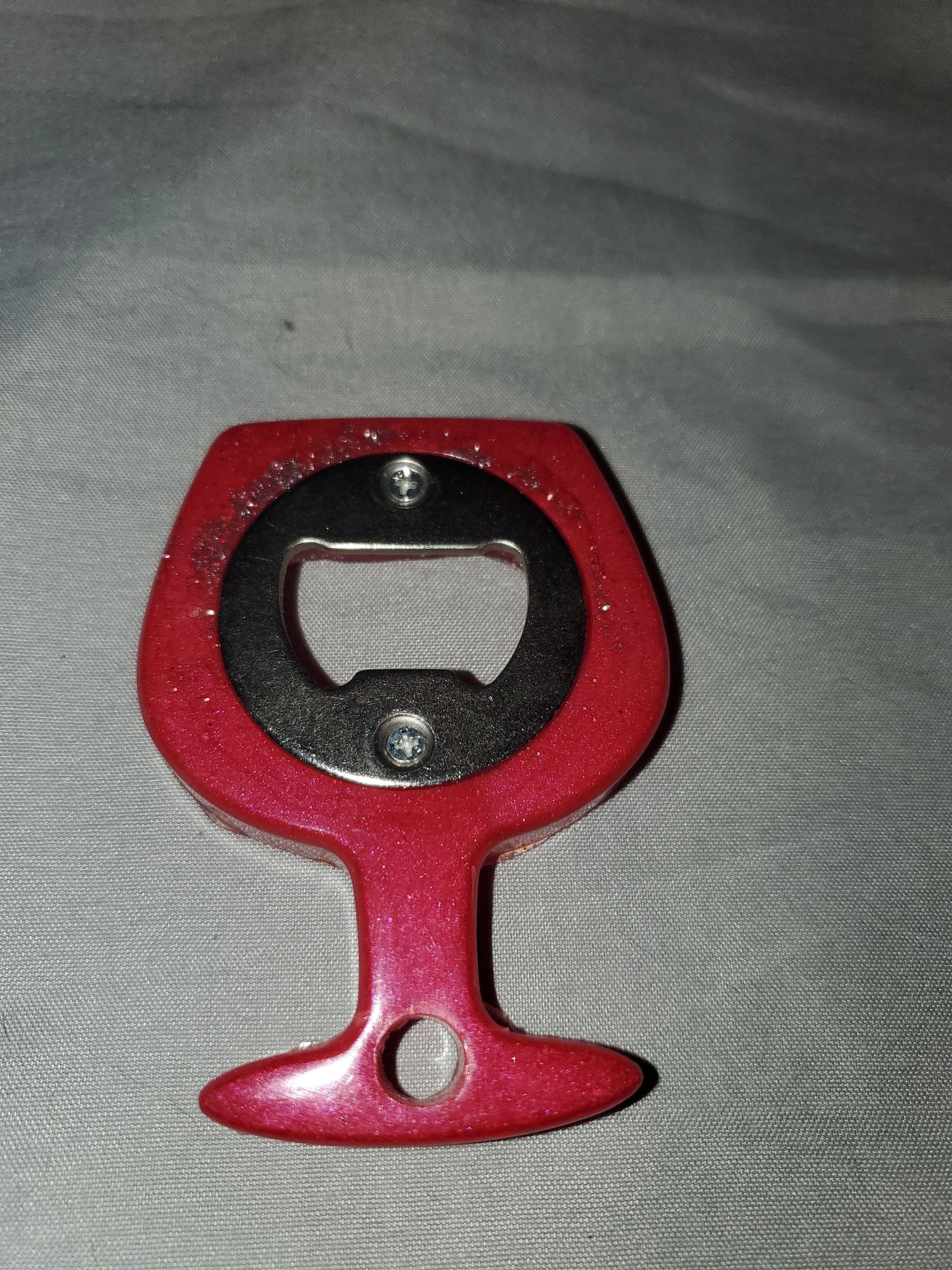 Beer bottle opener/bottle opener. Epoxy resin based, durable and one-of-a-kind!