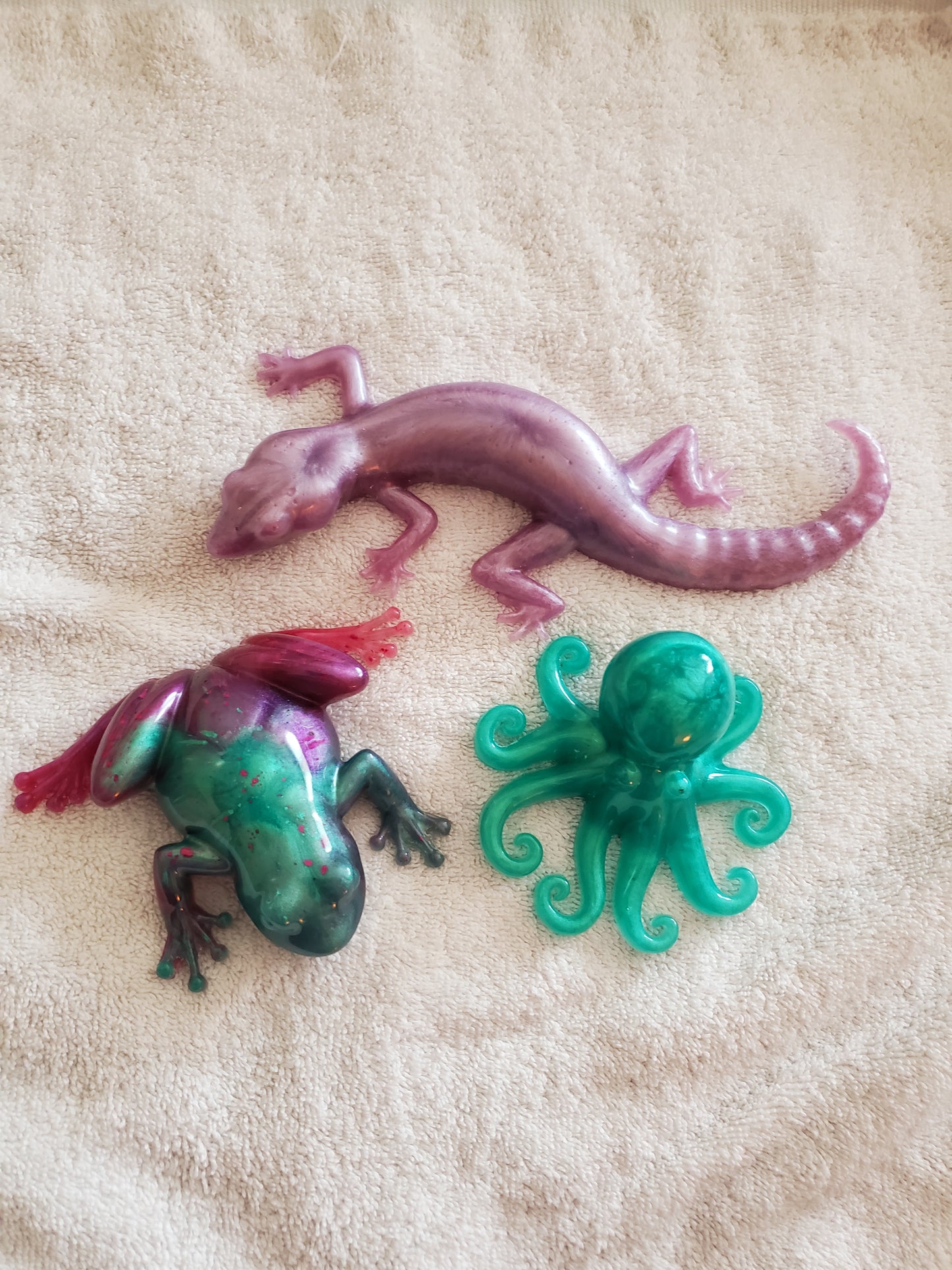 Animal trio - Lizard, Frog, Octopus