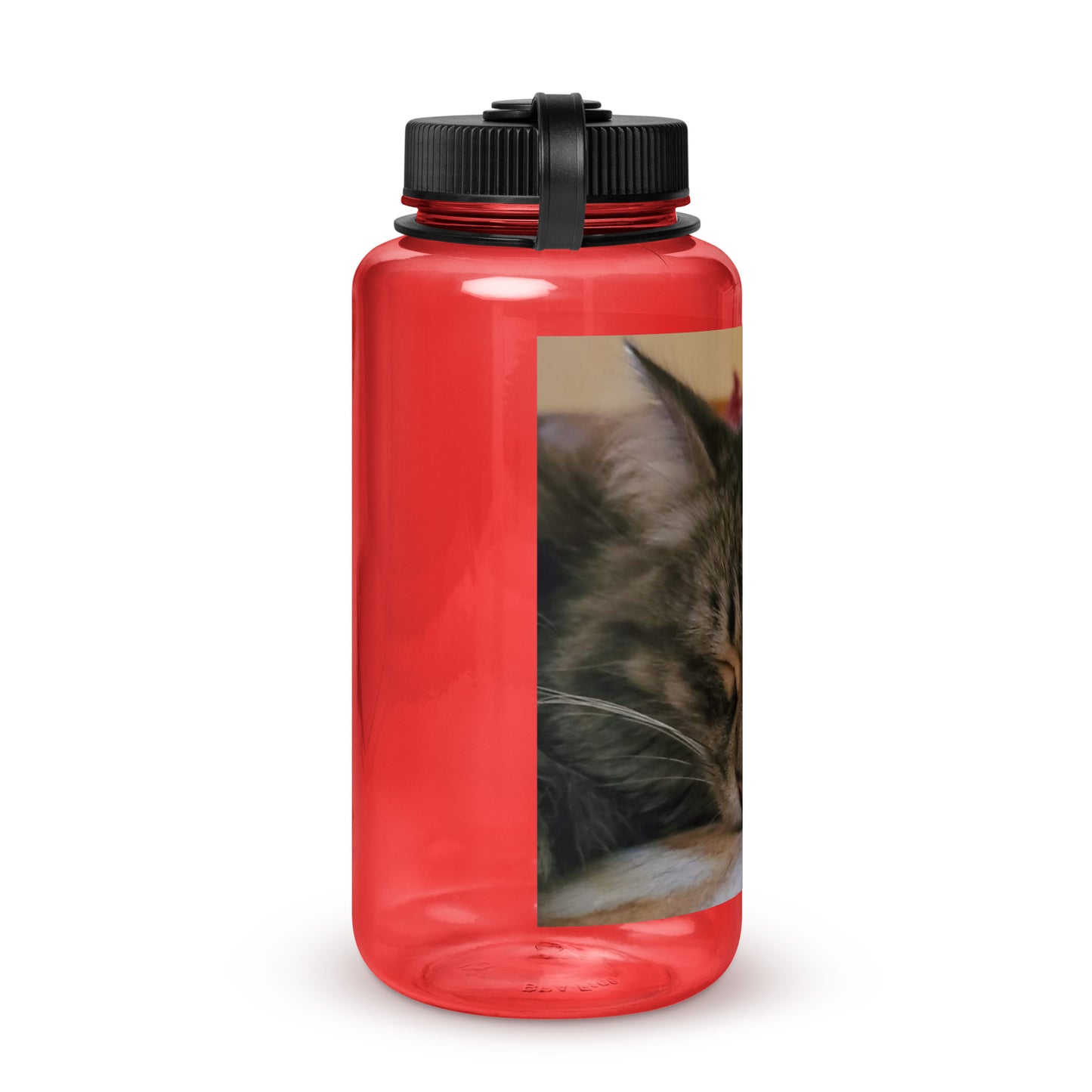 Wide mouth plastic water bottle